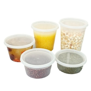 Gobelet à soupe en PP, vente en gros d'usine, sûr et hygiénique, pour supermarché, contenant alimentaire à emporter, gobelet à sauce en plastique jetable, recyclable - Product Image 5