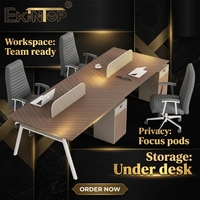 Bureau de direction moderne KT-452 pour projets de bureaux commerciaux