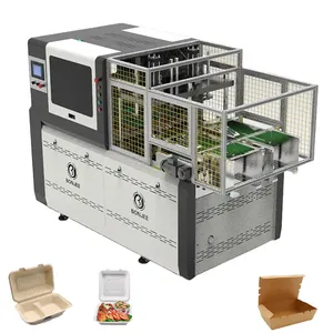 उच्च गुणवत्ता पूर्ण स्वचालित फल पिज्जा छोटे पेपर खाद्य बॉक्स भोजन बॉक्स बनाने की मशीन