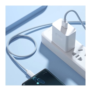 Cables de carga rápida certificados especiales para iphone15 pro Max, la mejor revisión Cable cargador trenzado de 60W tipo C a tipo C para Apple - Product Image 4