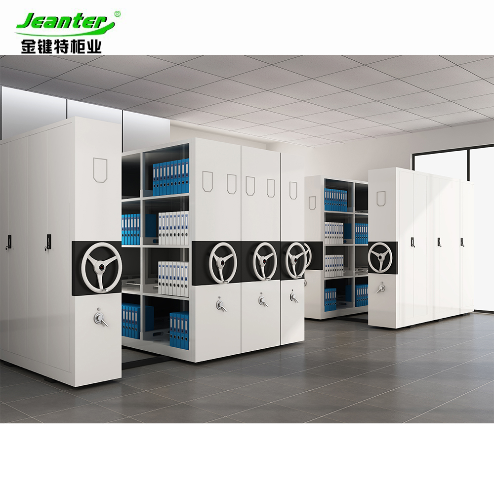 Скользящие механические металлические стальные шкафы, мобильные стеллажи, шкафчик для документов оптом с раздвижной дорожкой