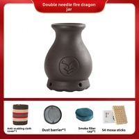 Pot de massage Fire Dragon intégré anti-brûlure avec pierre de Bian pour moxibustion, équipement de massage et de moxibustion