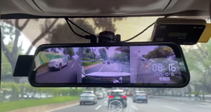 10-inch toàn màn hình IPS 4K streaming Recorder với phía trước bên trái bên phải Ba Ống kính HD AHD xe điểm mù gương chiếu hậu điện tử - Product Image 3