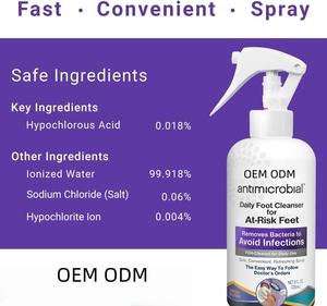 เครื่องกำจัดกลิ่นเท้าสำหรับนักกีฬาทำความสะอาดผิวเท้าทุกวัน ODM สเปรย์ล้างออกเพื่อช่วยหลีกเลี่ยงการติด<span class=keywords><strong>เชื้อ</strong></span> - Product Image 3