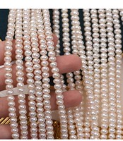 Perles plates d'eau douce naturelles en gros d'usine, 8 mm, blanches, semi-finies, en vrac, forte brillance, pour bricolage et fabrication de bijoux