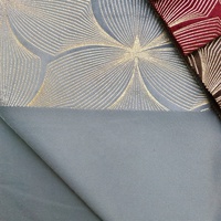 Nouveau design de mode 100% polyester tricoté velours tissu champagne feuille d'or bronzant hollande velours tissu pour rideaux