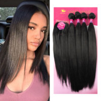 Anna Factory – Lot de mèches synthétiques en gros, kit de tresses au crochet douces et légères, cheveux à tresser pour femmes noires