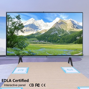Oem nhà máy 75 inch 4K UHD IR cảm ứng chống chói tương tác màn hình phẳng 8G 128G OS giáo dục lớp học sử dụng bảng tương tác - Product Image 1
