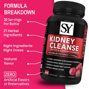 Kapsul pembersih ginjal suplemen kesehatan saluran urin detoks kualitas tinggi diformulasikan untuk pria pil Formula campuran Renal Herbal - Product Image 4