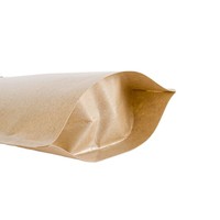 Emballage de boisson biodégradable écologique Sacs en papier de poche étanche à bec kraft avec votre propre logo