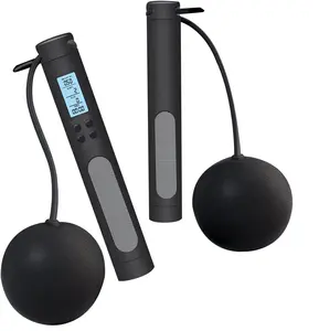 حبل قفز رقمي للياقة البدنية يحتوي على عداد سعرات حرارية مناسب للتمارين الرياضية حبال قفز ذكية لاسلكية