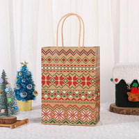 Sacs cadeaux de Noël, sacs fourre-tout, sacs cadeaux personnalisés avec logo, sacs shopping en papier kraft, vente en gros