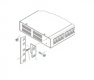 Commutateur Ethernet industriel non géré MT-FL SWITCH 1824, nouvelle marque, 24 ports 10/100 Mbps, alimentation 100-240 V CA, conception sans ventilateur IP20 - Product Image 2