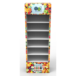 Présentoir en carton de supermarché d'usine, accessoires pour livres et boissons, présentoir populaire au sol - Product Image 2