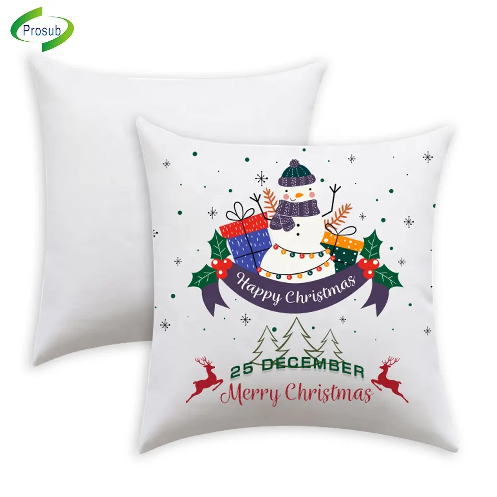 Prosub Sublimation Blank Pillow Cover Custom Peach Skin Polyester Printed Logo 40*40cm Pillow Case Sublimation Cushion Covers