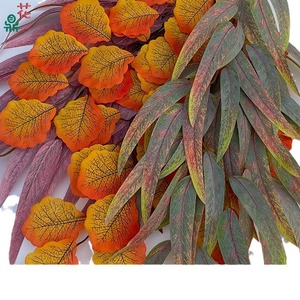 Feuilles d'eucalyptus, feuilles de pomme, fleurs en soie, plante artificielle, décoration intérieure, haute simulation, thème forêt - Product Image 2