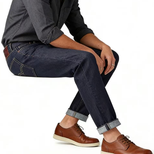 Jeans de marque <span class=keywords><strong>501</strong></span> Stacking Everyday Hem Super Skinny Boot Cut Flare Stacked Jeans Vente en gros OEM Jeans personnalisés avec logo - Product Image 6