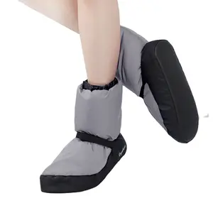 Winter Ballett Aufwärm stiefel grau Tanz schuhe Erwachsene Modern Dance Ballett Knöchel Warme Schuhe Übungen Ballerina Stiefel