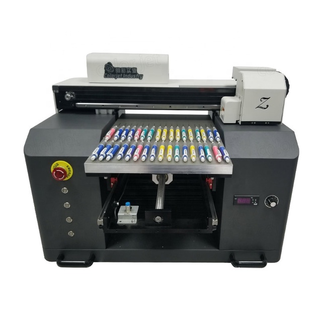 CJ Multi Purpose A3 Uv Flatbed Printer with Jig for Phone case Bottle Pens with 3d Glossy Embossed Effect