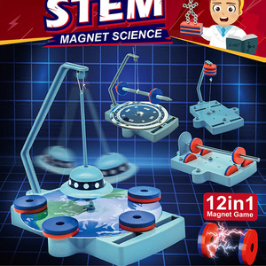 Kit d'expériences scientifiques DIY fait main 14-en-1 : Expériences magnétiques, Écologie végétale, Station météo, Planète peinte, Laboratoire de chimie - Product Image 2