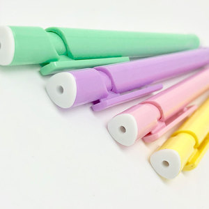 OEM Macron Color promocional único plástico bala lápiz de empuje buen barril de goma lápiz mecánico con sacapuntas 2mm - Product Image 4