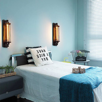 Lampe murale LED industrielle américaine vintage style loft, en fer, avec ampoule Edison noire E27 E26, pour intérieur – Grande vente