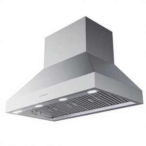 Hotte de cuisine extérieure électrique en acier inoxydable de 60 pouces, 1800 CFM, avec filtre à déflecteur, contrôle tactile numérique à 3 vitesses, arrêt automatique - Product Image 1