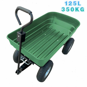 รถเข็นอุปกรณ์ทำสวน CJ ขนาด 125 ลิตร แบบพลาสติก 4 ล้อ สำหรับงานสวน - Product Image 5
