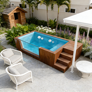 Kit de piscine enterrée avec équipement complet et options de bordure de carrelage personnalisées - Product Image 6