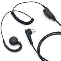 HKLN4604 HKLN4604A HKLN4604B Earpiece dengan Mikrofon untuk Walkie Talkie Motorola RDV5100 RDM2020 RDU4160 RMU2080D Headset Radio