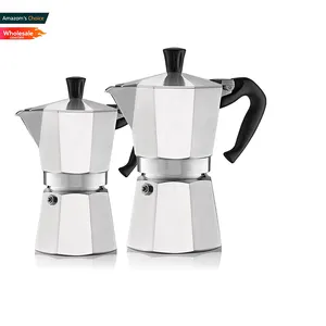 Commercial Black Espresso Custom High Quality Coffee Electric Stainless Steel Moka Pot