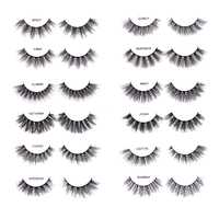 Faux cils volumineux et moelleux, 12 styles, cils effilés, vente en gros, marque privée, fournitures d'extensions de cils DIY pour salon de maquillage