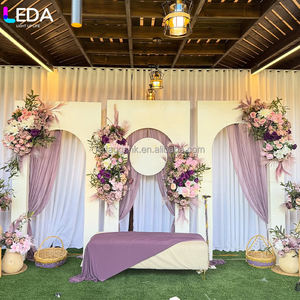 ขาตั้งฉากหลังงานแต่งงานสีขาว ดีไซน์ใหม่จาก LEDA สำหรับตกแต่งฉากหลังเวทีงานแต่งงาน - Product Image 1