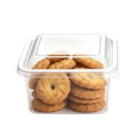 Emballages personnalisés jetables, recyclables, transparents, en plastique PP, pour biscuits, gâteaux, pain, salades, tiramisu, boîtes en plastique pour aliments