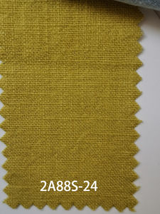 Tissu mélangé en crêpe <span class=keywords><strong>de</strong></span> ramie et coton délavé à la pierre, teint uni, toile <span class=keywords><strong>de</strong></span> jute plus épaisse pour costume, robe, pantalon femme 251gsm 2A88S - Product Image 2