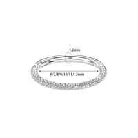 Youkeen Triple CZ Bijoux de corps en titane Segment articulé Anneau de nez avec arrangement d'espacement CZ pour les fiançailles de cadeau de mariage
