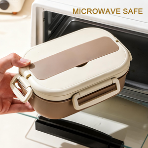 Lancheira Térmica Personalizada para Micro-ondas, Caixa de Almoço Escolar para Crianças, Portátil, Isolada Térmica, Metal em Aço Inoxidável 304 - Product Image 4