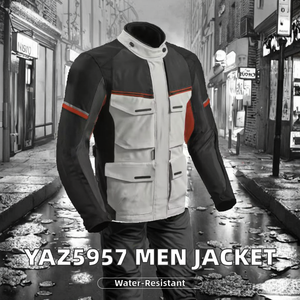 Veste bouffante imperméable décontractée pour hommes personnalisée YAZ5957 toile épaisse et chaude fermeture à glissière avant vêtements d'extérieur d'automne Service OEM disponible - Product Image 2