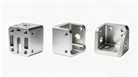 Support d'angle en aluminium usiné sur mesure par CNC