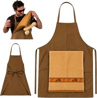 Lustige Kochschürze für Männer mit Versteckter Tasche, Anpassbare Maschinenwaschbare BBQ-Koch- und Reinigungsschürze