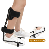 Attelle externe pour pied tombant - AFO orthopédique pour rééducation post-AVC, hémiplégie, sans retrait de chaussures, légère, respirante, en nylon