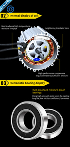 1500W ~ 3500W 1.5KW 1.8kw 2kw <span class=keywords><strong>2</strong></span>.2kw 3KW 3.2kw 3.5kW BLDC không chổi than <span class=keywords><strong>DC</strong></span> động cơ bánh răng cho ba bánh điện 36V 48V 60V 72V 600rpm - Product Image 5