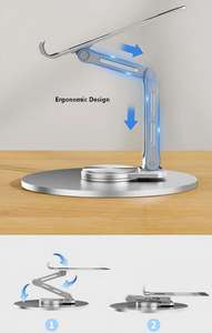 Soporte Magnético para Teléfono, Plegable, Giratorio 360°, de Aleación de Aluminio, Impermeable, con Almohadilla Adhesiva, Ajustable y Flexible - Product Image 6