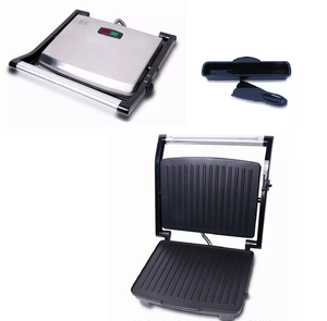 Presse à panini de haute qualité, <span class=keywords><strong>grille</strong></span>-pain pour 4 sandwichs, <span class=keywords><strong>grille</strong></span> à <span class=keywords><strong>viande</strong></span>, barbecue avec bac d'égouttement <span class=keywords><strong>amovible</strong></span> - Product Image 2