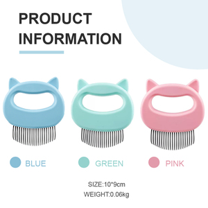Brosse à poils pour animaux de compagnie à dents fines, pour l'élimination des poils de chat et des déchets d'animaux, produit de nettoyage et de toilettage - Product Image 4