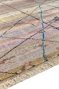 High End Handmade Tibetan Wool Silk Carpet Hand Knotted Designer Floor Rug with Custom Pattern for Living Room and Hotel Lobby - Product Image 4