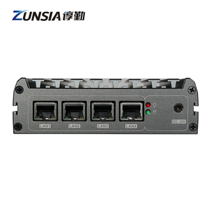 Zunsia Celeron J1900 J4125 4 Lan Desktop-<span class=keywords><strong>Computer</strong></span> Host <span class=keywords><strong>Quad</strong></span> <span class=keywords><strong>Core</strong></span> X86 Linux Router Industrieller lüfter loser Pfsense Firewall <span class=keywords><strong>Mini</strong></span>-PC - Product Image 4