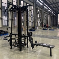 الأكثر مبيعاً محطة تدريب اللياقة البدنية التجارية متعددة الوظائف 4 محطة تدريب القوة