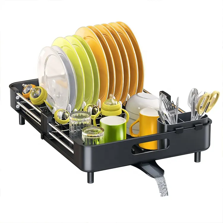 Foldable Dish Rack Amazon Kitchenaid Full Size Dish Rack Kitchen Dish Rack Hot Sale Utensils Holder for Home Tableware Storage