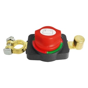 Battery Disconnect <b>Switch</b> Red <b>Push</b> <b>Button</b> Brass Terminals 125mm Length Car Motorcycle Use - Product Image 4
